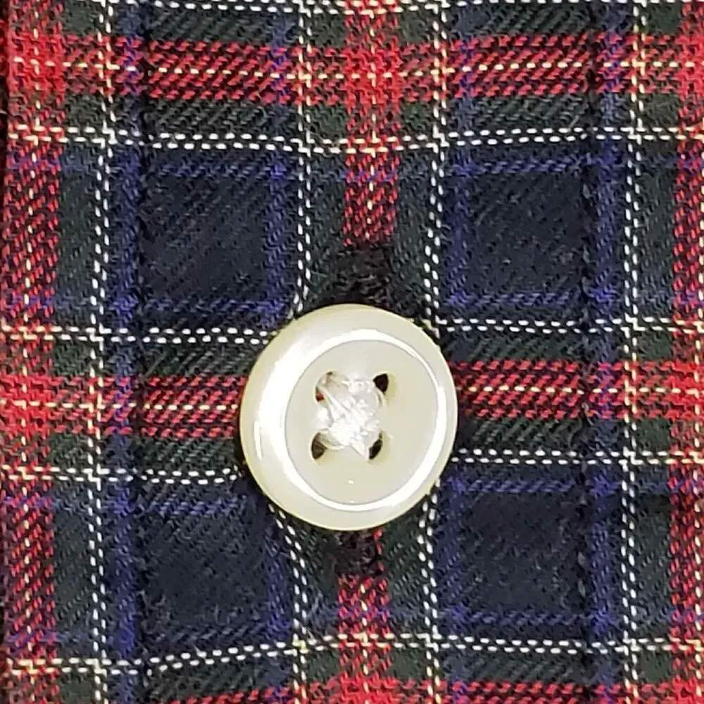 Polo Ralph Lauren Oxford Men’s Size Large Black Red Plaid LS Button Down Shirt